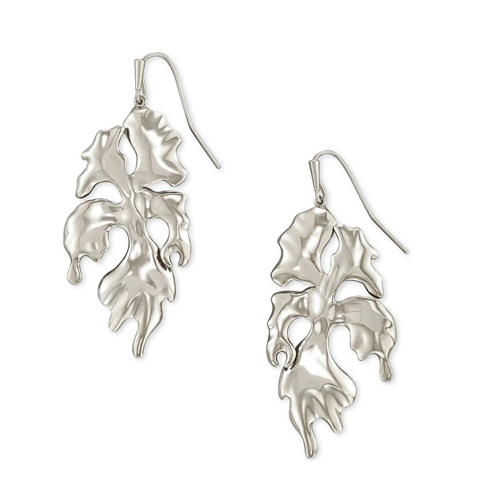 Kendra Scott Savannah Drop Silver Tone Earrings